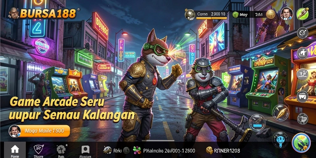 Tampilan gameplay BURSA188 yang penuh aksi dan keseruan.