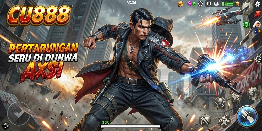 Tampilan seru dari gameplay CU888 yang menegangkan.