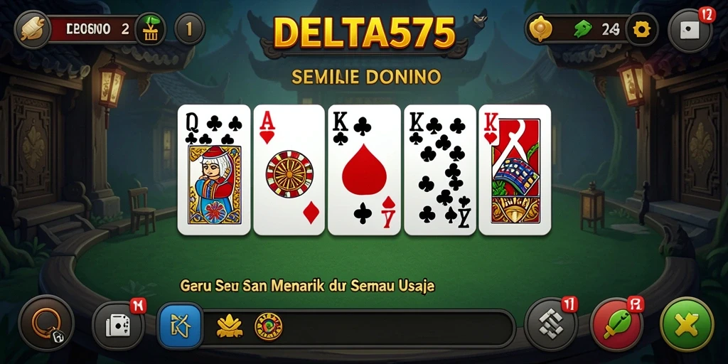 Tampilan gameplay yang menakjubkan dari DELTA575 saat bermain Domino.