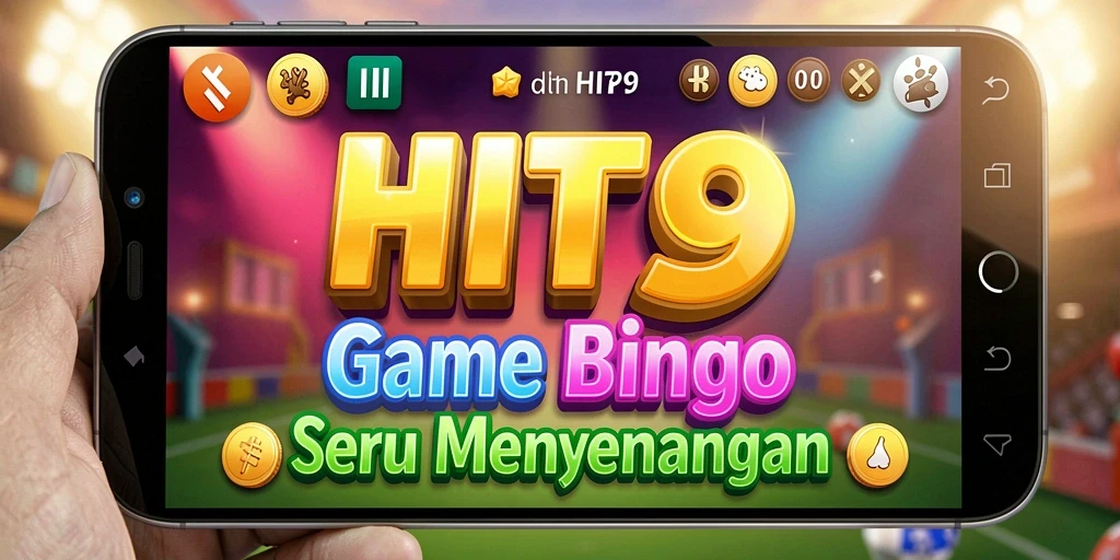 Menampilkan gameplay seru dalam permainan Bingo HIT9.