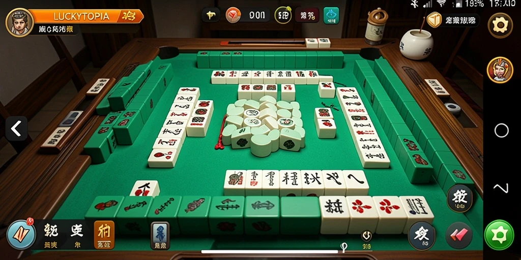 Gameplay Mahjong yang menarik dari LUCKYTOPIA.