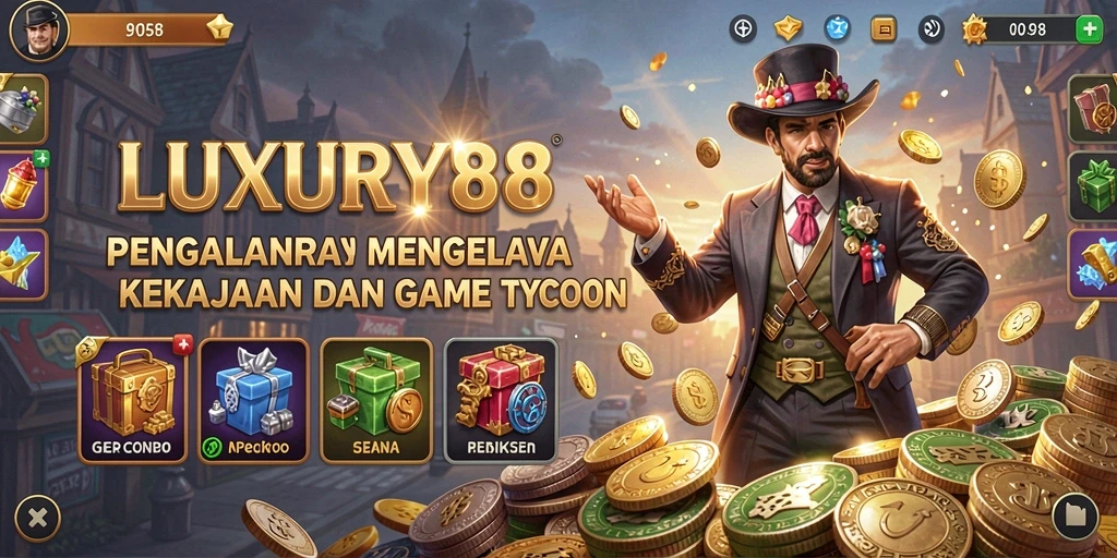 Gameplay LUXURY88 menampilkan manajemen bisnis yang mendebarkan.