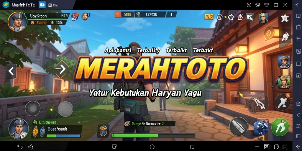 Tampilan antarmuka pengguna MERAHTOTO yang intuitif dan menarik.