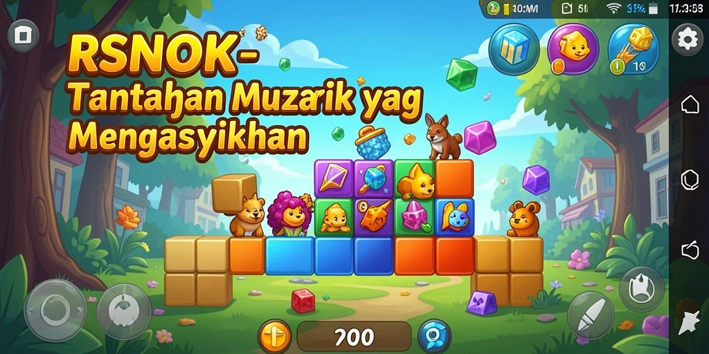 Gameplay menarik RSNOK dengan tantangan puzzle yang seru.