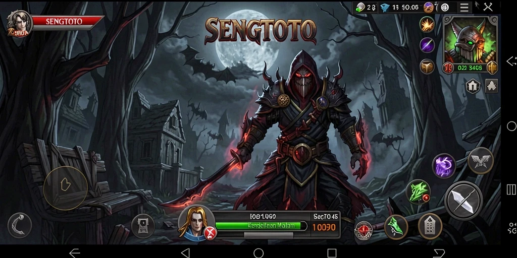 Tangkapan layar dari gameplay SENGTOTO yang menegangkan.