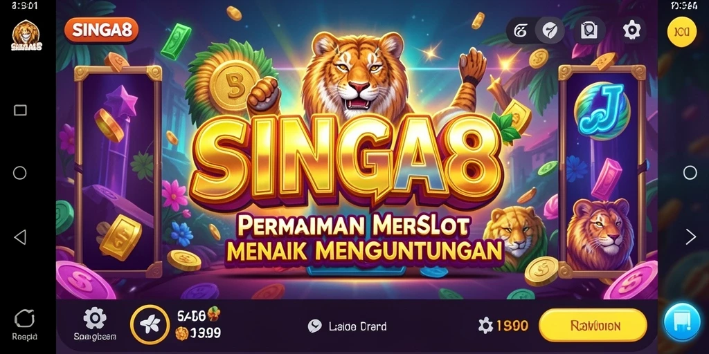 Tampilan gameplay SINGA8 yang mengasyikkan dan interaktif.